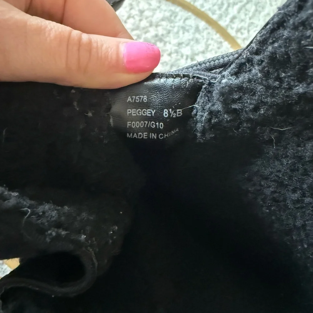 Coach Peggy Signature Snow Boots Black Lace Up Winter Boots Size 8.5B